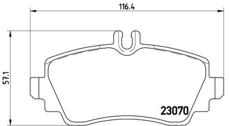 Гальмівні колодки дискові BREMBO P50 036