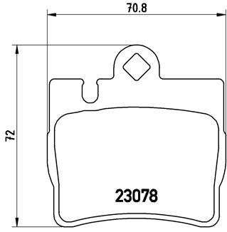 Комплект гальмівних колодок BREMBO P50042