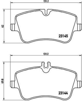 Гальмівні колодки дискові BREMBO P50 046