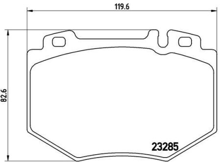 Комплект гальмівних колодок BREMBO P50048