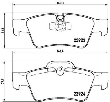 Колодки гальмівні дискові BREMBO P50064