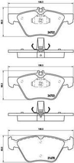 Колодки гальмівні дискові BREMBO P50075