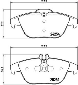 Колодки гальмівні дискові BREMBO P50104