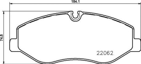 Комплект гальмівних колодок з 4 шт. дисків BREMBO P50129 (фото 1)