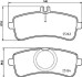 Колодки гальмівні дискові (комплект 4 шт) BREMBO P50132 (фото 1)