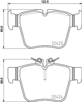 Колодки тормозные BREMBO P50 133 (фото 1)