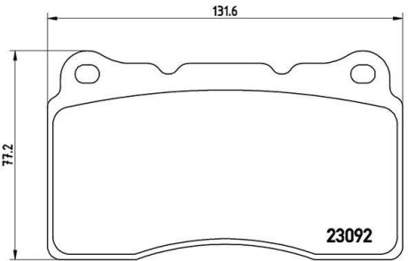 Гальмівні колодки BREMBO P54040