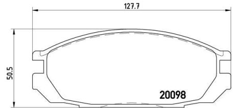 Гальмівні колодки дискові BREMBO P56 020