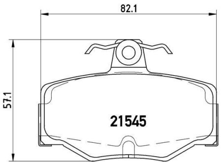 Комплект гальмівних колодок з 4 шт. дисків BREMBO P56024