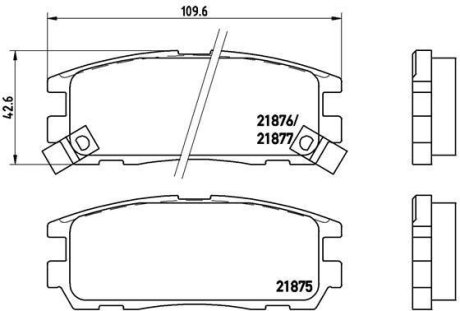 Гальмівні колодки дискові BREMBO P59 021