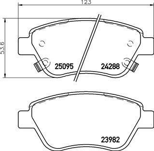 Гальмівні колодки дискові BREMBO P59 081