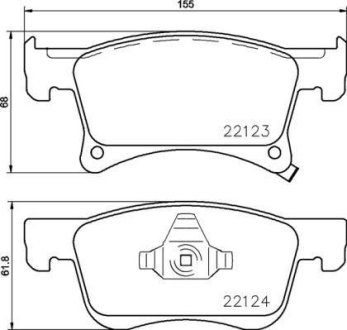 Гальмівні колодки дискові BREMBO P59 083