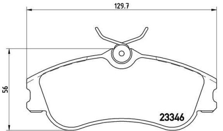 Гальмівні колодки дискові BREMBO P61 069