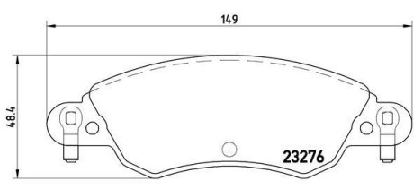 Гальмівні колодки дискові BREMBO P61 070