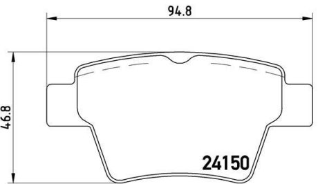 Гальмівні колодки дискові BREMBO P61 080