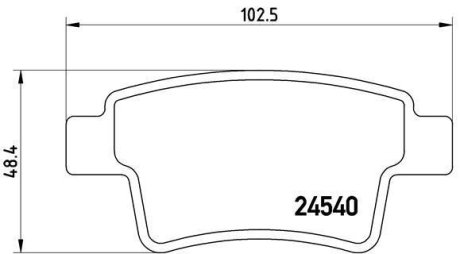 Гальмівні колодки дискові BREMBO P61 085