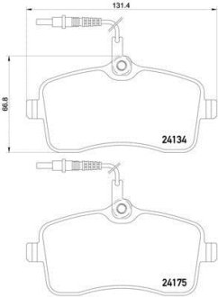 Гальмівні колодки дискові BREMBO P61 109