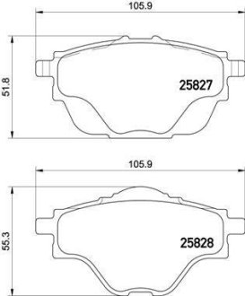 Гальмівні колодки дискові BREMBO P61 124