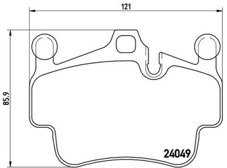 Гальмівні колодки дискові BREMBO P65 014