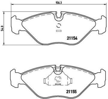Гальмівні колодки дискові BREMBO P71005