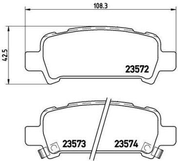 Колодки гальмівні дискові BREMBO P78011