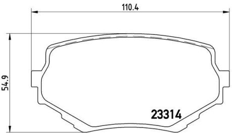 Комплект гальмівних колодок BREMBO P79009