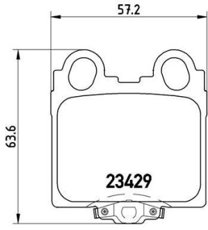 Комплект гальмівних колодок BREMBO P83045