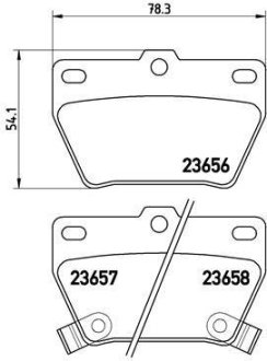 Гальмівні колодки дискові BREMBO P83 057