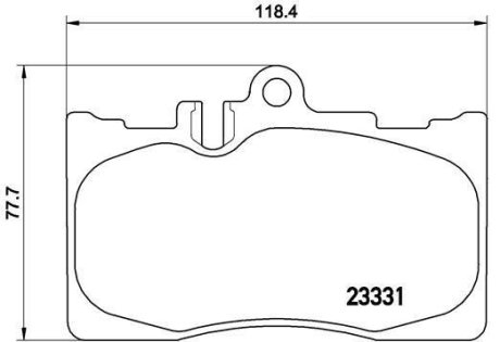 Комплект гальмівних колодок BREMBO P83058