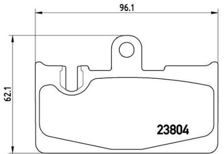 Комплект гальмівних колодок BREMBO P83059