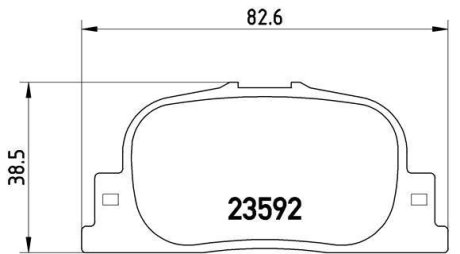 Гальмівні колодки дискові BREMBO P83 063