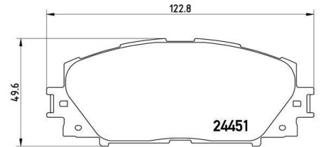 Колодки тормозные передние BREMBO P83106