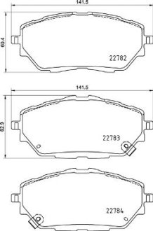 Колодки гальмівні дискові BREMBO P 83 171