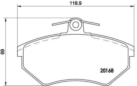 Гальмівні колодки дискові BREMBO P85 011 (фото 1)