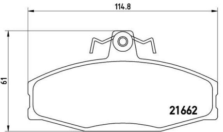 Гальмівні колодки дискові BREMBO P85 022