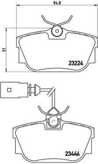 Гальмівні колодки дискові BREMBO P85 046 (фото 1)