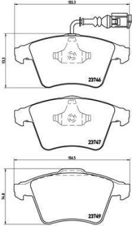 Гальмівні колодки BREMBO P85082