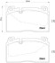 Комплект гальмівних колодок з 4 шт. дисків BREMBO P85123 (фото 1)