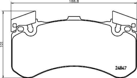 Гальмівні колодки дискові BREMBO P85 136 (фото 1)