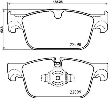 Гальмівні колодки дискові BREMBO P86 028