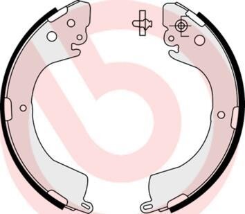 Гальмівні колодки зад. L200 96-18 (d=270) (Akebono) BREMBO S 54 514