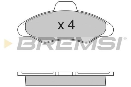 Гальмівні колодки пер. Ford Escort/Fiesta 90-02 BREMSI BP2462