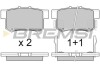 Гальмівні колодки зад. Civic 98-01/CR-V 01-06 (Akebono) (47,5x89x14,5) BREMSI BP2750 (фото 1)