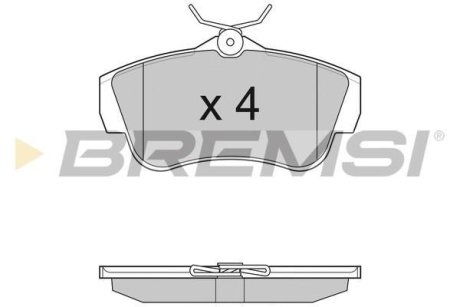 Гальмівні колодки зад. Scudo/Expert 07- BREMSI BP3284