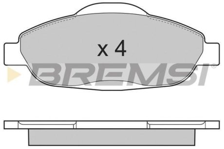 Гальмівні колодки пер. Peugeot 308 07- (Bosch) BREMSI BP3364