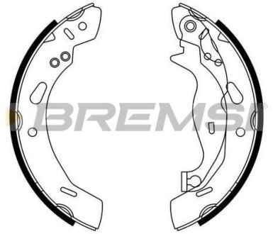 Гальмівні колодки зад. Ford Fiesta VI 08- (TRW) BREMSI GF0249