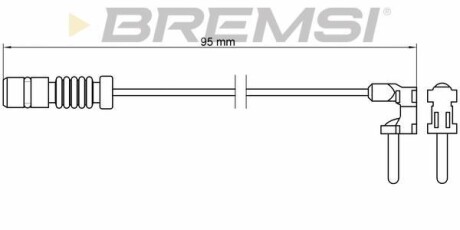 Датчик гальмівних колодок MB 207-508 BREMSI WI0501