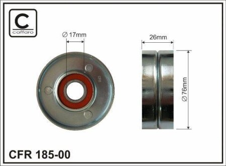 Tensioner Pulley CAFFARO 18500