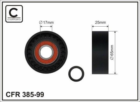 Tensioner Pulley CAFFARO 38599 (фото 1)