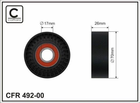 Ролик натяжний CAFFARO 49200